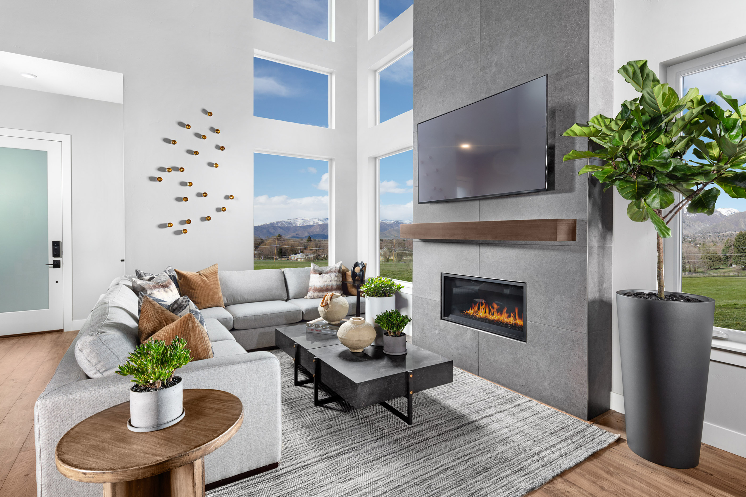 living room from van daele homes