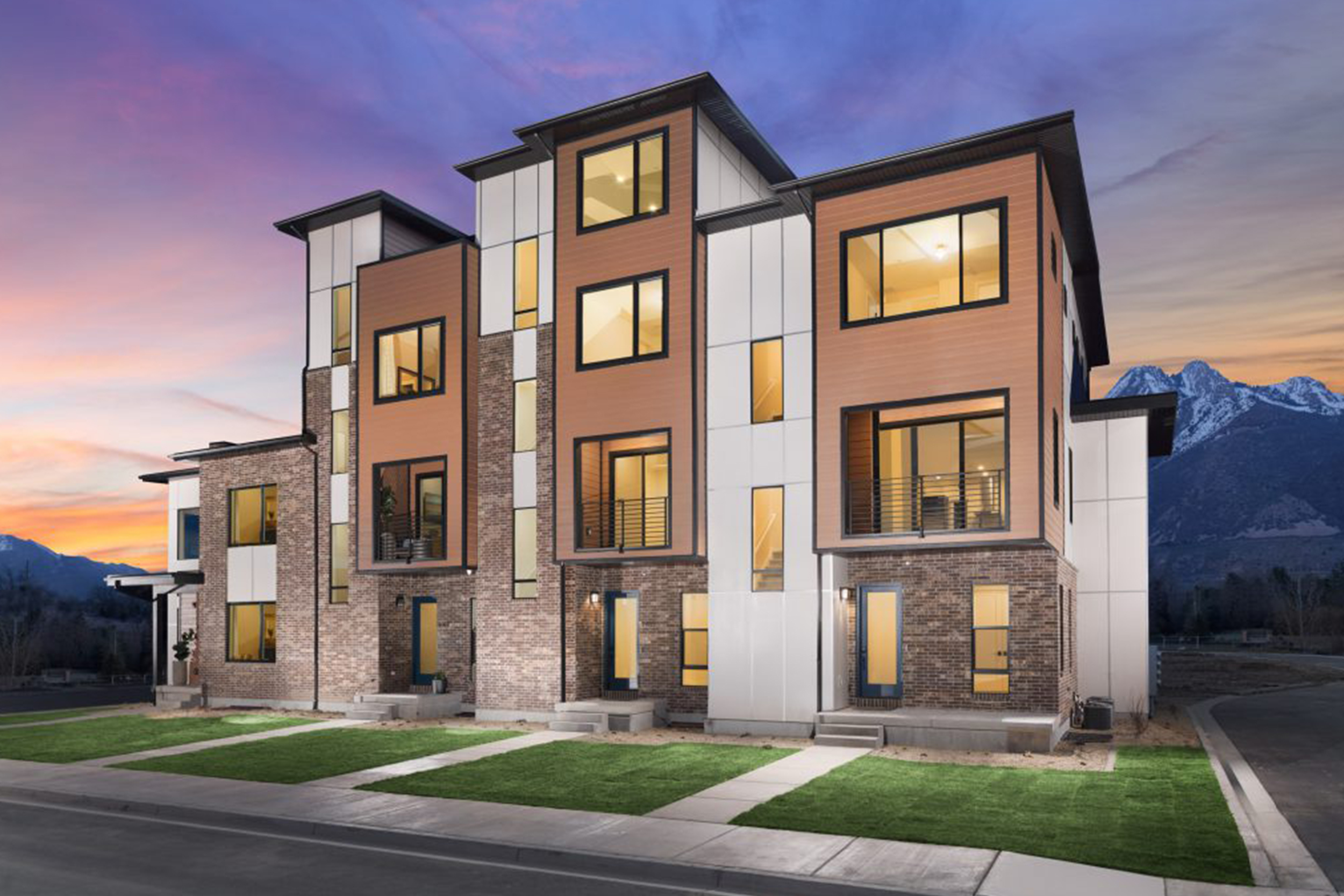exterior architecture at Elevate new homes for sale community